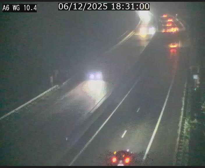 Traffic live webcam Luxembourg Mamer - A6 - BK 10.4 - direction Luxembourg/France/Allemagne