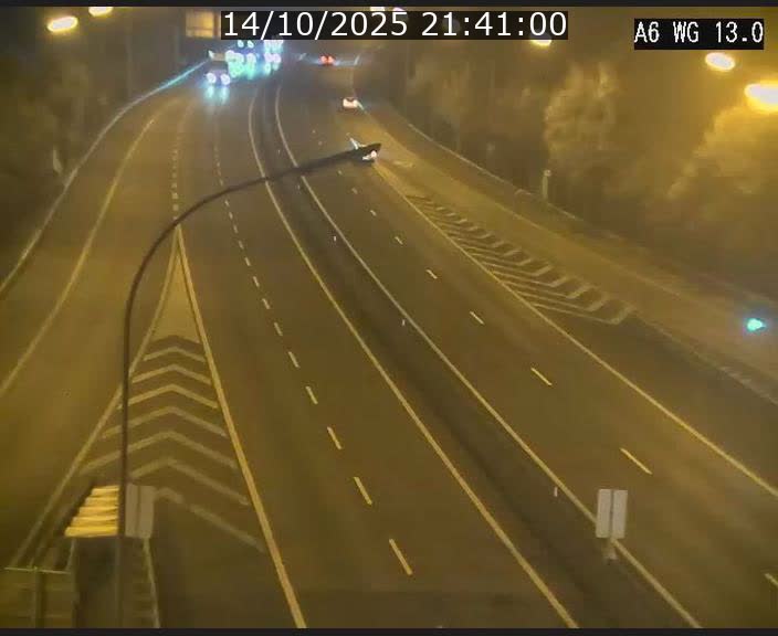 Traffic live webcam Luxembourg Mamer - A6 - BK 13 - direction Luxembourg/France/Allemagne