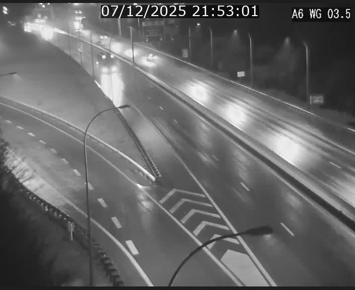 Traffic live webcam Luxembourg - Croix de Cessange - A6 - BK 3.5 - direction France/Allemagne