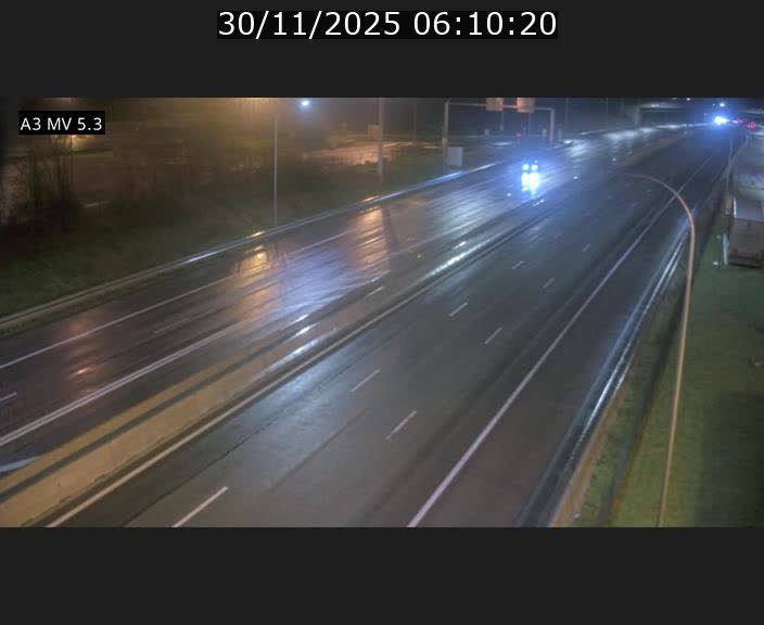 Webcam à l'Aire de Berchem au Luxembourg sur l'A3. Vue orientée vers la France
