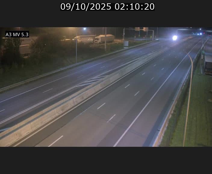Webcam à l'Aire de Berchem au Luxembourg sur l'A3. Vue orientée vers la France