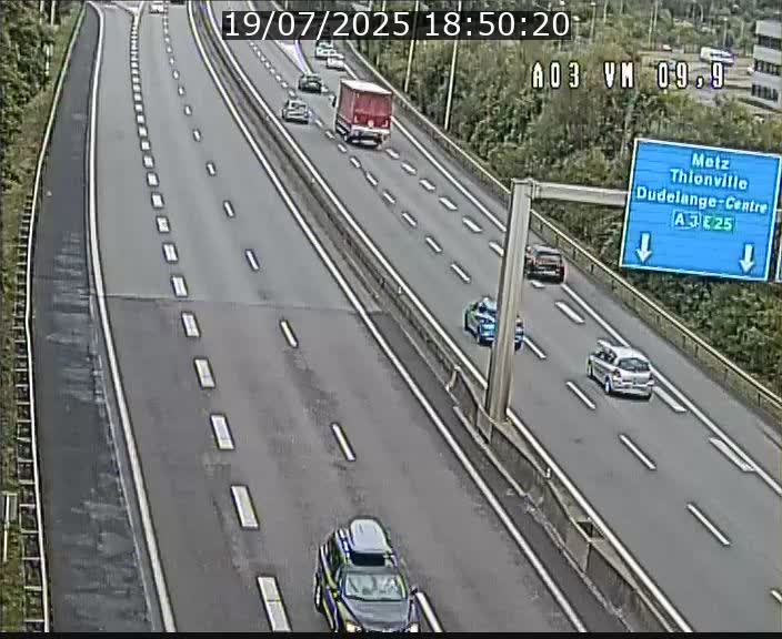 Webcam Autoroute à la Croix de Bettembourg - A3 - BK 9.9 - direction France