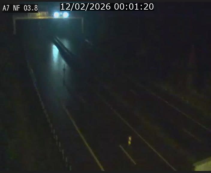 Webcam autoroute A7 au Luxembourg à la sortie du Tunnel Stafelter vers le Nord