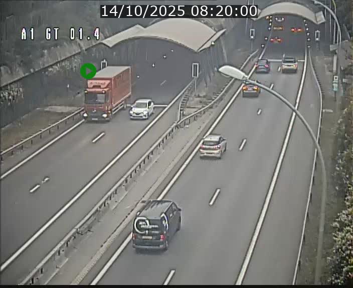 Traffic live webcam Luxembourg Hesperange - A1 direction Kirchberg - BK 1.4