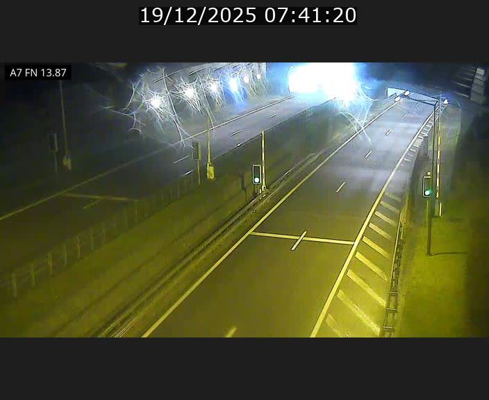 Caméra trafic Luxembourg - A7, Tunnel Gousselerbierg, entrée nord, direction Lorentzweiler