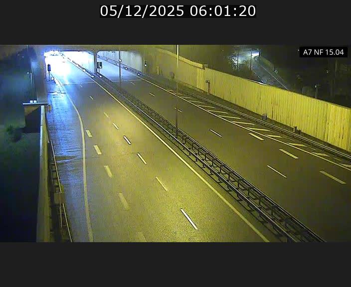 Caméra trafic Luxembourg - A7, Tunnel Mersch, entrée sud, direction Ettelbruck