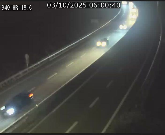 Webcam sur la route de liaison entre Micheville et Esch-Belval à la frontière entre le Luxembourg et la France. Vue orientée vers la Lorraine.