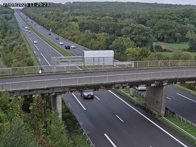 Caméra autoroute France - A31, Zoufftgen direction Luxembourg-ville, à la frontière entre la France et le Luxembourg