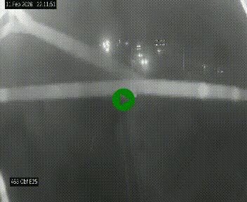 Webcam autoroute A63 en périphérie de Bordeaux au sud-est de la ville, en provenance du bassin d'Arcachon. Vue orientée vers Bordeaux