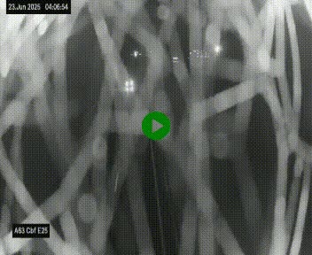 Webcam autoroute A63 en périphérie de Bordeaux au sud-est de la ville, en provenance du bassin d'Arcachon. Vue orientée vers Bordeaux