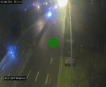 Webcam sur le périphérique de Bordeaux à l'est de la ville. Caméra située sur le Pont Mitterand sur la N230