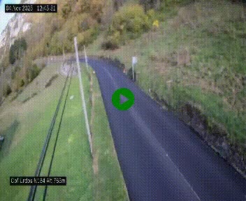 Webcam dans les Pyrénées Atlantique au niveau du col d'Urdos et du fort du Pourtalet sur la N134, en direction du Col et du tunnel du Somport, à 765 mètres d'altitude