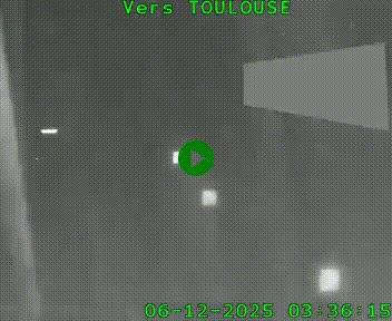 Caméra routière sur l'autoroute A20 à Noailles, en périphérie de Brive-la-Gaillarde. Vue orientée vers Toulouse