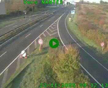 Webcam N147 au nord de Poitiers et à la jonction avec la A10