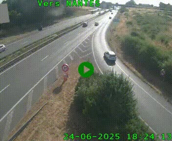 Webcam N147 au nord de Poitiers et à la jonction avec la A10