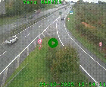 Webcam N147 au nord de Poitiers et à la jonction avec la A10
