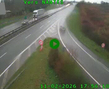 Webcam N147 au nord de Poitiers et à la jonction avec la A10