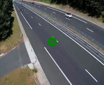 Caméra autoroute A75 à hauteur du col des Issartets en direction de Montpellier