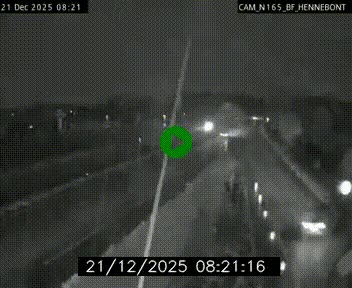 Webcam sur la N165 à hauteur de Hennebont, au nord de Lorient