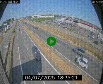 Webcam sur la N165 à hauteur de Caudan, dans le Morbihan.
