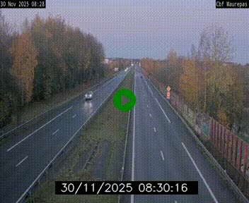 Webcam sur le périphérique de Rennes (N136) à hauteur de Maurepas, au nord de la ville