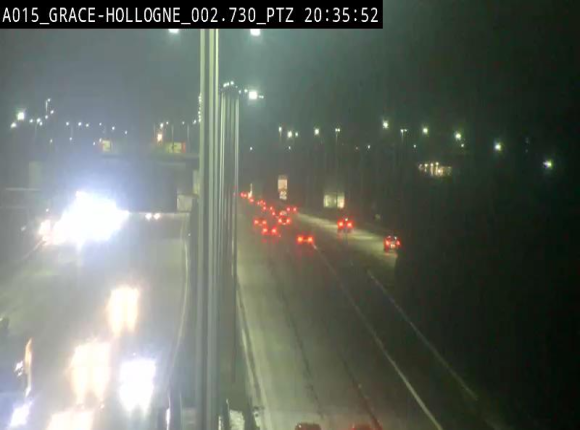 Caméra trafic Belgique - Grâce-Hollogne - E42, jonction avec A604, direction Loncin/Aéroport de Liège -  BK 3.2