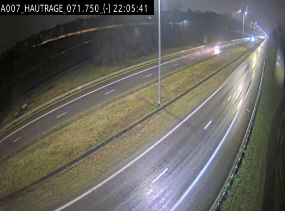 Webcam autoroute Belgique - Hautrage - E19 - BK 71.7