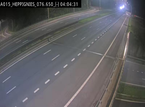 Webcam autoroute Belgique - Heppignies - E42 direction Namur - BK 76.4