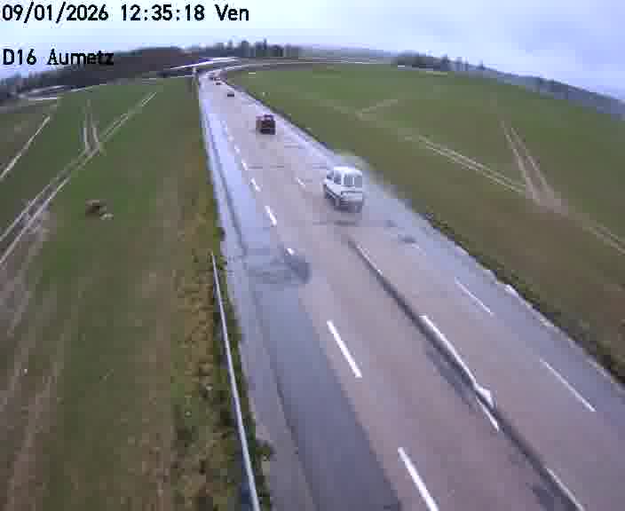 Webcam sur la D16 à Aumetz. Vue orientée vers A30