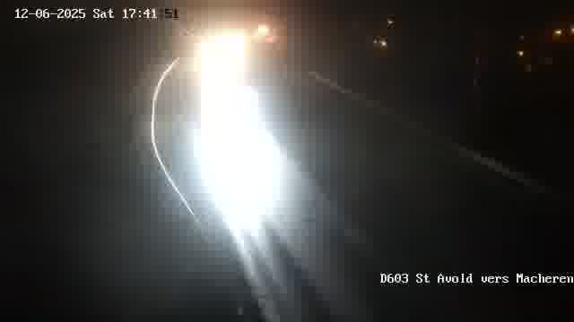 Webcam sur la D603 située à proximité de Saint-Avold. Vue orientée vers Macheren.