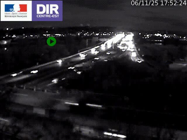 Webcam autoroute sur A450 à Pierre-Bénite en direction de Lyon et de l'autoroute A7