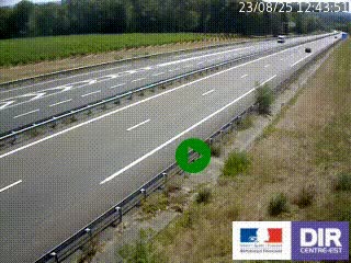 Webcam autoroute sur l'A77 à hauteur de Pouilly-sur-Loire en direction de Nevers