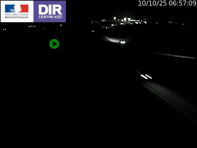 Webcam sur le contournement de Valence, sur la Nationale 7, caméra orientée vers Lyon