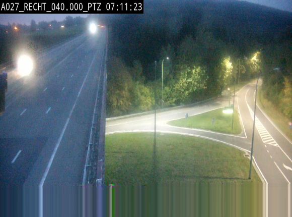 Webcam sur A27/E42 après Malmedy. Vue orientée vers l'Allemagne