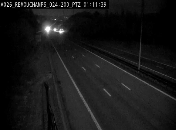 Webcam E25/A26 à Aywalle, à hauteur de Spa. Vue orientée vers Liège