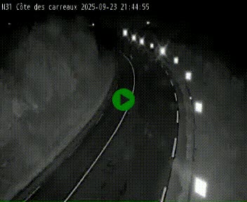Webcam en haut de la Côte des Carreaux sur la N31 à Avesnes-en-Bray. Vue orientée vers Rouen