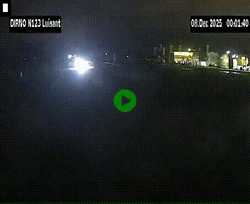 Webcam en périphérie de Chartres sur la N123, à hauteur de Luisant. Vue orientée vers Chartres