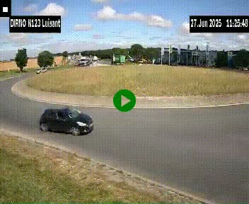 Webcam en périphérie de Chartres sur la N123, à hauteur de Luisant. Vue orientée vers Chartres