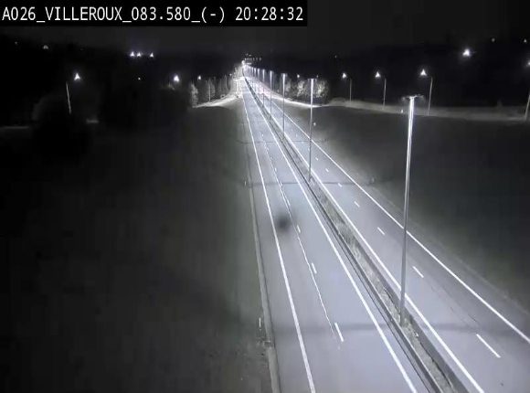 Webcam autoroute A26/E25 à hauteur de Vaux-sur-Sûre, à la jonction avec la N85 en direction de Liège - BK 83.6