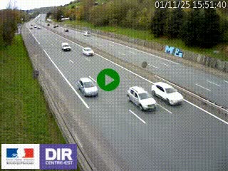 Webcam routière à Saint-Etienne-Terrenoire sur la RN88 avant la jonction entre l'A72 et le Boulevard Périphérique de Saint-Etienne