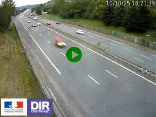 Webcam routière à Saint-Etienne-Terrenoire sur la RN88 avant la jonction entre l'A72 et le Boulevard Périphérique de Saint-Etienne