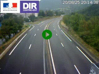 Caméra sur la Nationale 90 (N90) à La Léchère, en direction et à proximité d'Albertville