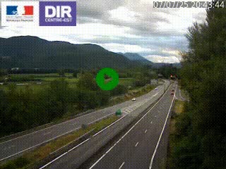 Caméra trafic à Meylan sur la Rocade-Sud de Grenoble en direction d'Aix-en-Provence