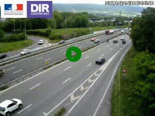 Caméra routière à hauteur de la sortie 15 Chambéry-centre au PK 4,103 en direction d'Albertville