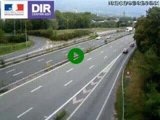 Caméra routière à hauteur de la sortie 15 Chambéry-centre au PK 4,103 en direction d'Albertville