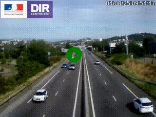 Caméra autoroute à Saint-Etienne (Les Littes) à hauteur du Ikea Saint-Etienne sur l'A72 en direction de Roanne