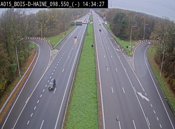 Webcam autoroute Belgique - Bois d'Haine - E42 - BK 98.6