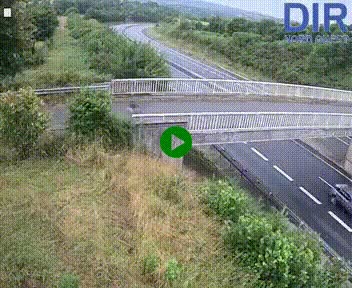 Webcam sur A84 à hauteur de Pont-Farcy, au niveau du pont autoroutier sur la Vire, au sud de Saint-Lô