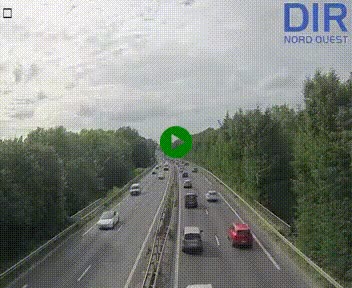 Webcam sur le périphérique de Caen (N814) à l'est de la ville, à Mondeville hauteur de la sortie 2, Presqu'île-Rives de l'Orne, au bout de l'autoroute A13