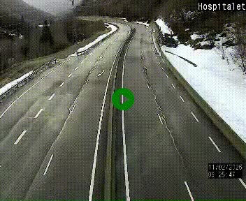 Webcam L'Hospitalet-près-l'Andorre sur N20, en direction d'Andorre